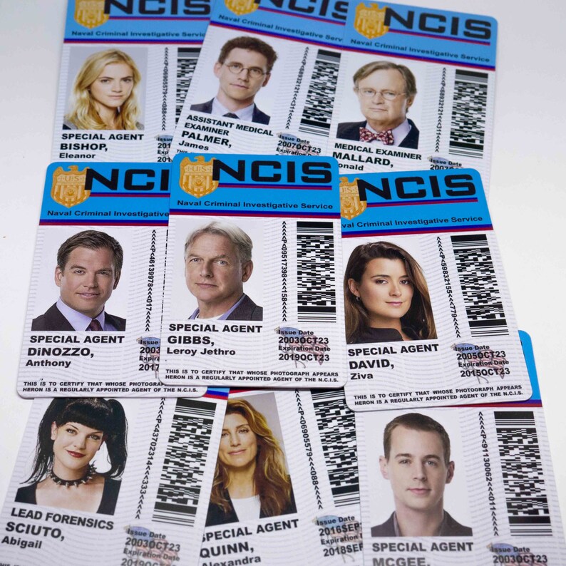 Novelty NCIS TV Show ID Badge Gibbs McGee DiNozzo Abby | Etsy