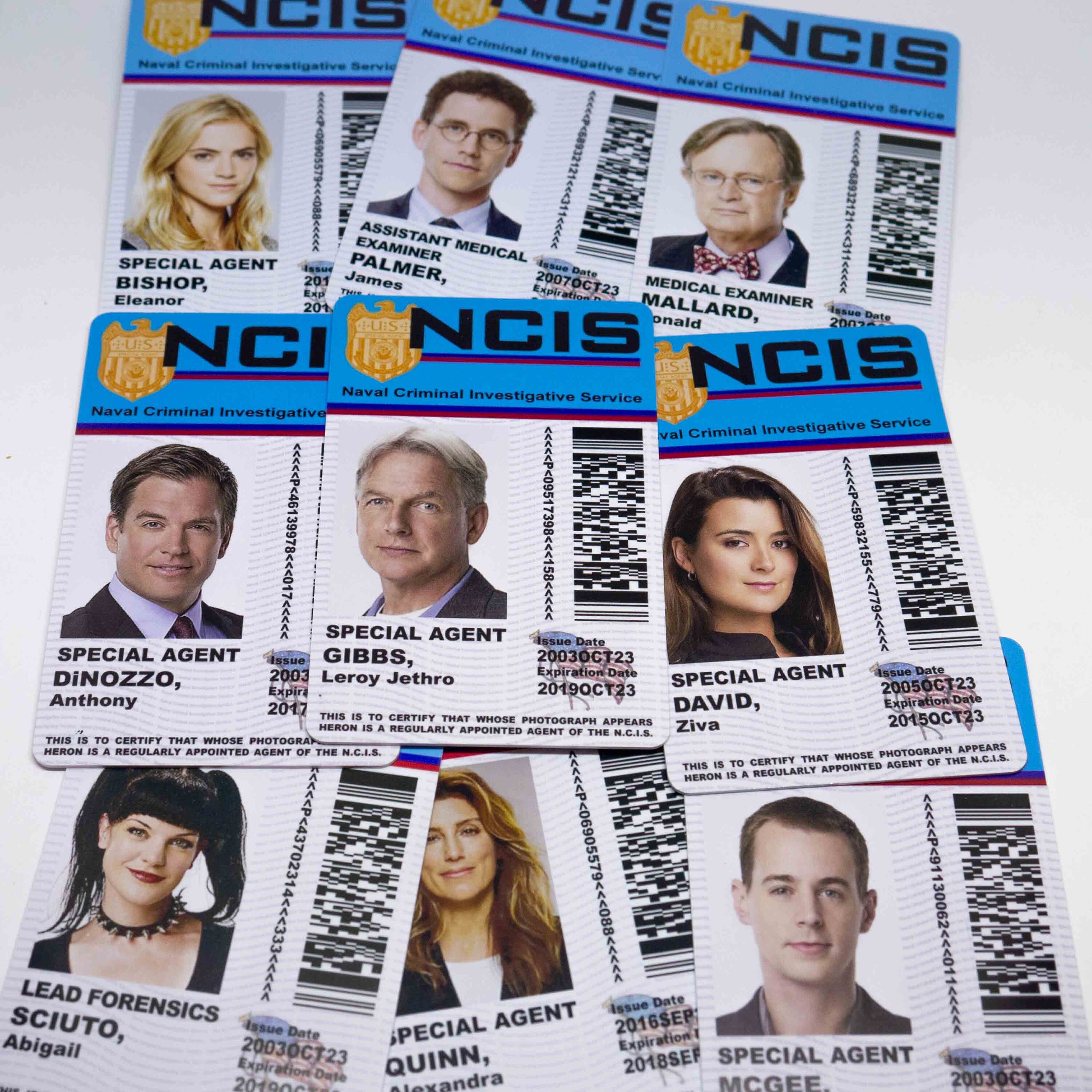 Novelty NCIS TV Show ID Badge Gibbs McGee DiNozzo Abby | Etsy
