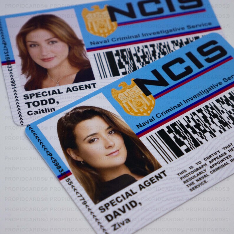 Nouveauté NCIS TV Show ID Badge Horizontal Wallet Version - Etsy France