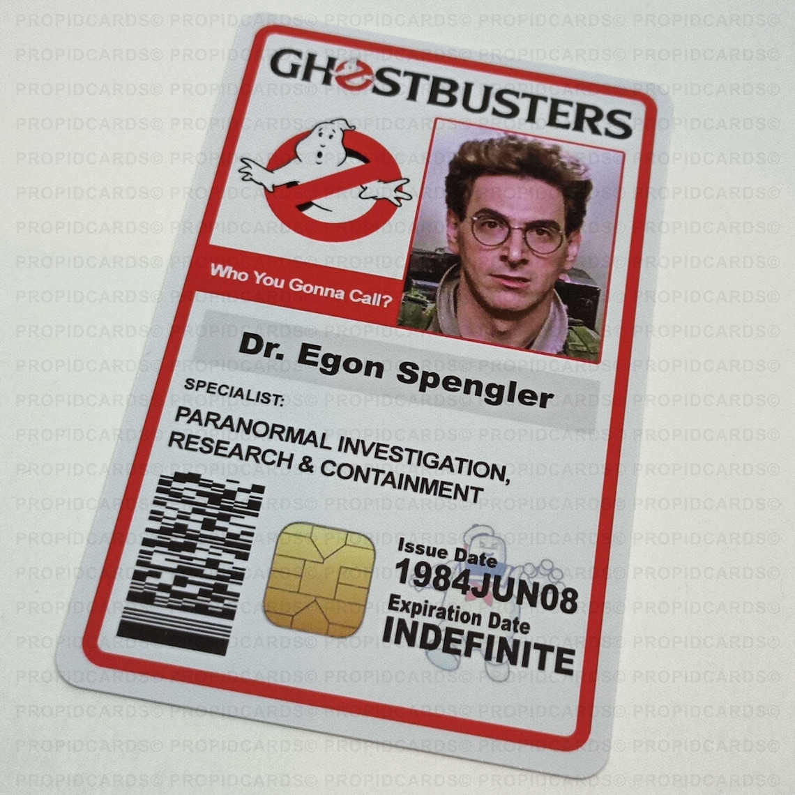 ghostbusters id card