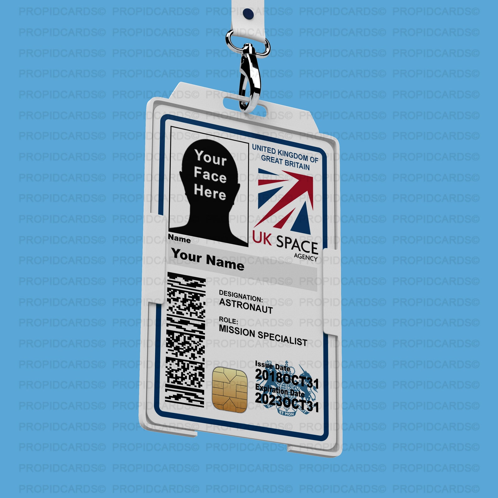 Customizable Novelty Astronaut ID Badge Space Cadet Spacex Etsy