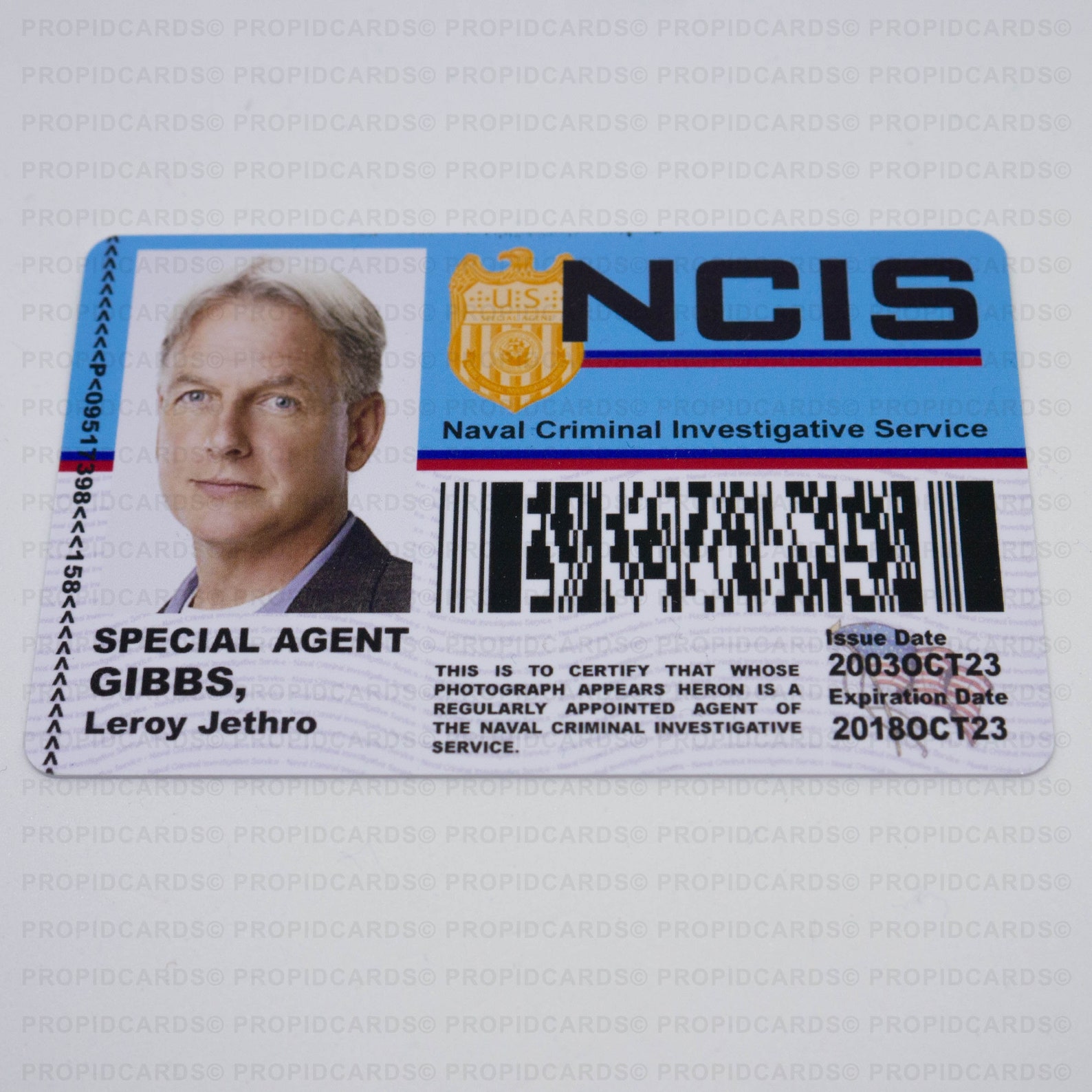 Novelty Ncis Tv Show Id Badge Horizontal Wallet Version Etsy