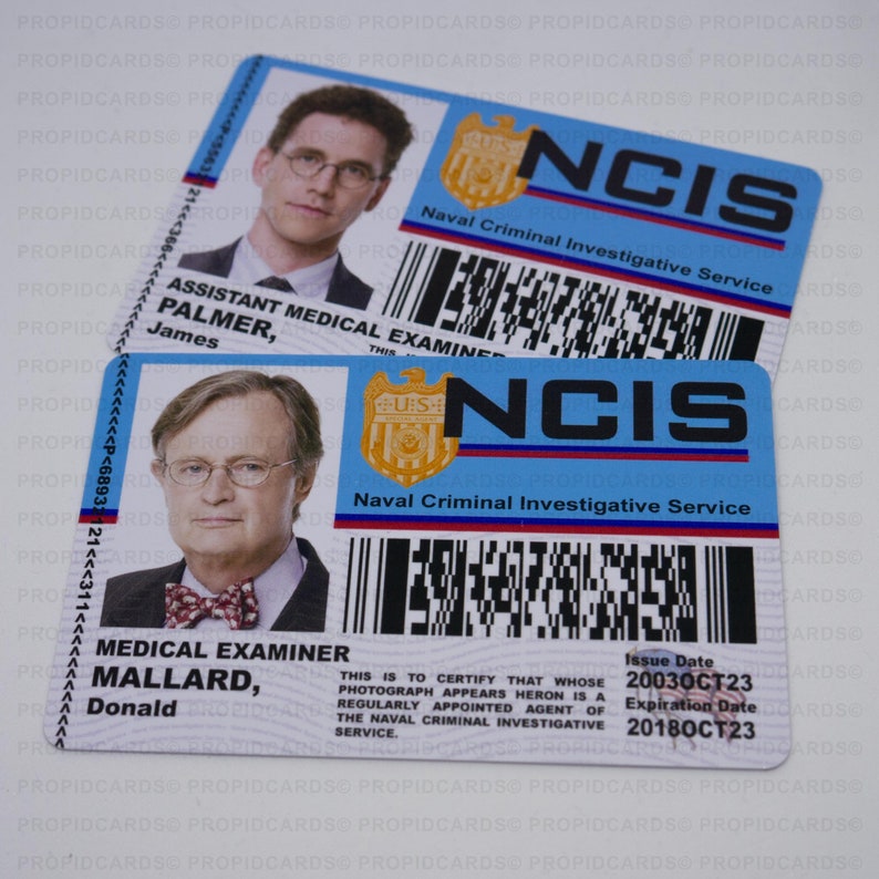 Nouveauté NCIS TV Show ID Badge Horizontal Wallet Version - Etsy France