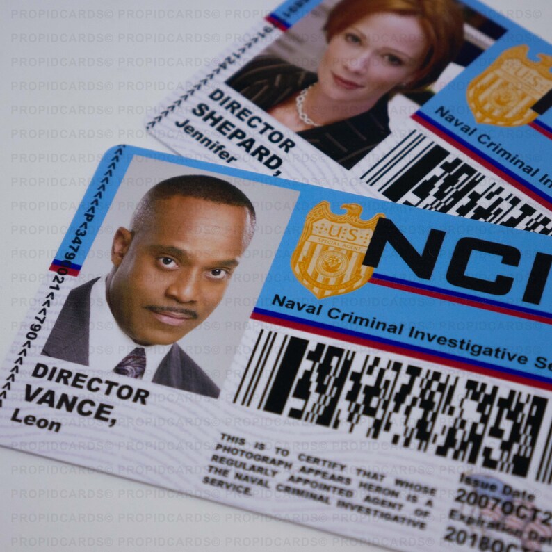 Nouveauté NCIS TV Show ID Badge Horizontal Wallet Version - Etsy France