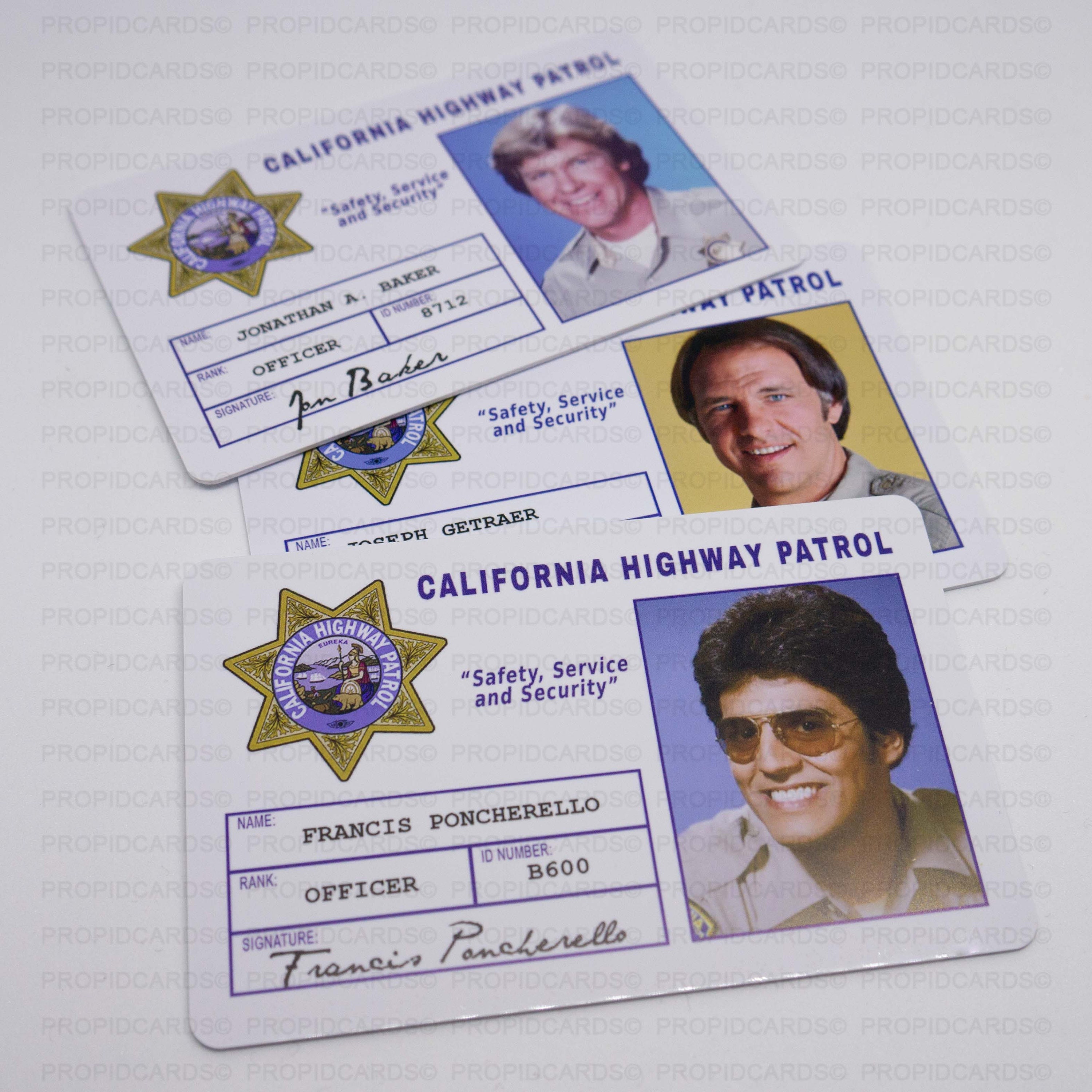 CHIPS ID Badge 80s TV Show Movie Prop Poncherello Eric Etsy