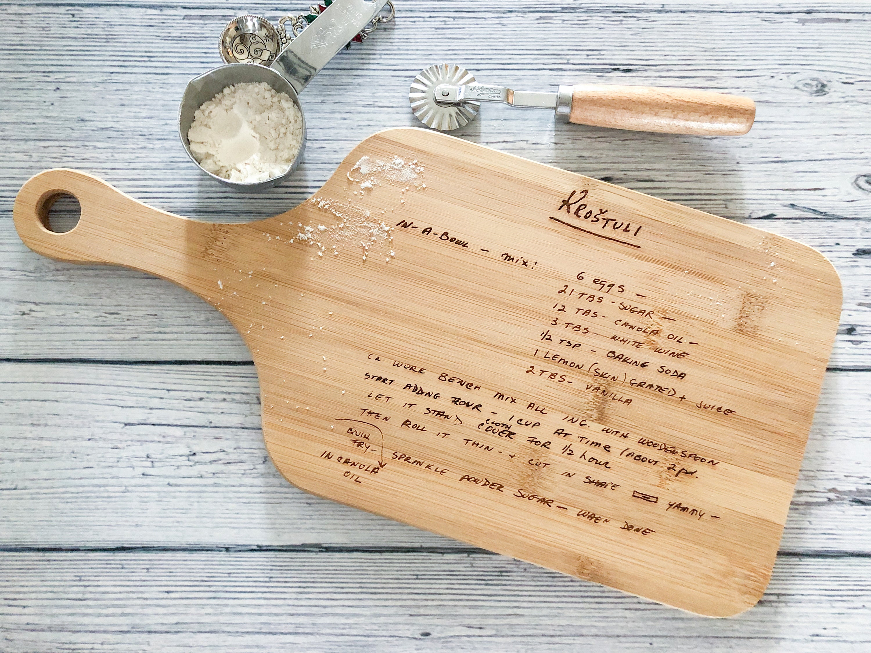 Handwritten Recipe Cutting Board Engraved Cutting Board Etsy