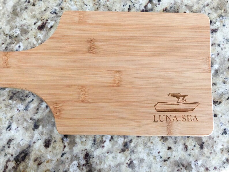 Custom Boat Cutting Board Laser Engraved Cutting Board Etsy
