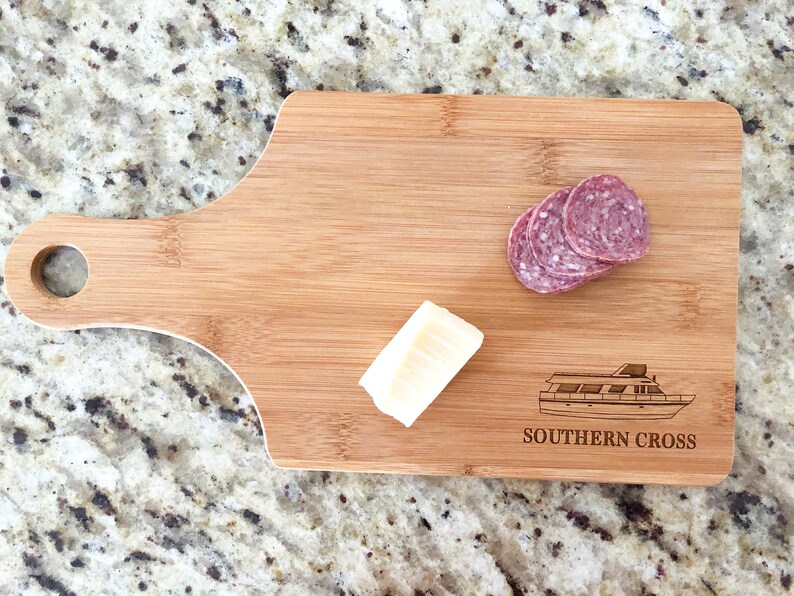Custom Boat Cutting Board Laser Engraved Cutting Board Etsy
