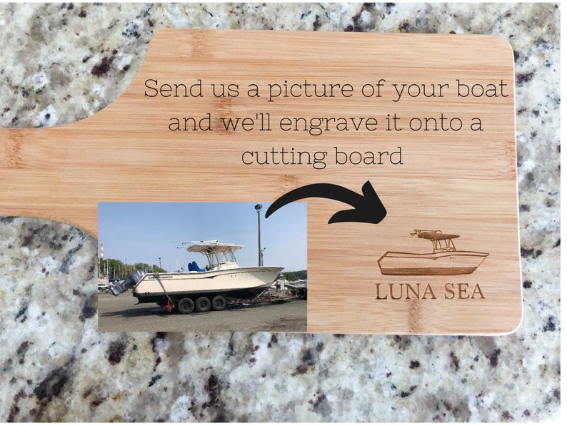 Custom Boat Cutting Board Laser Engraved Cutting Board Etsy