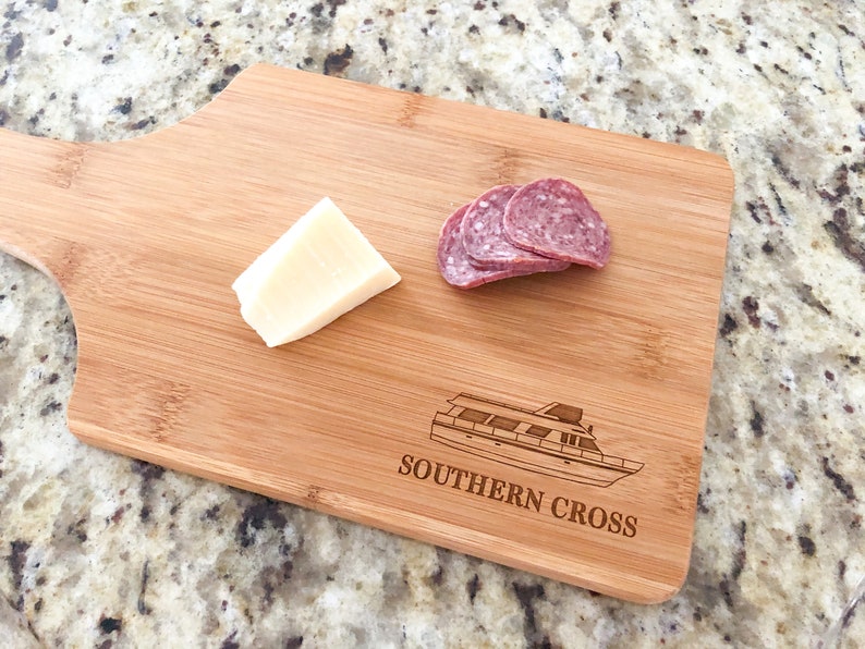 Custom Boat Cutting Board Laser Engraved Cutting Board Etsy