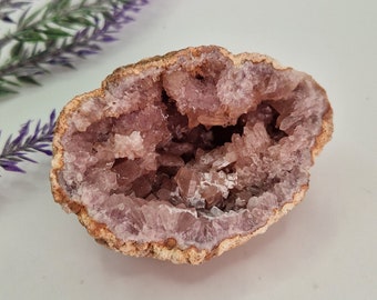 Pink Amethyst geode