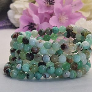 Chrysoprase beaded bracelet image 5