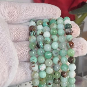 Chrysoprase beaded bracelet image 2