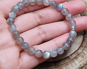 Labradorite bracelet, beaded bracelet, crystal jewellery