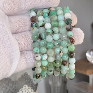 Chrysoprase beaded bracelet image 3