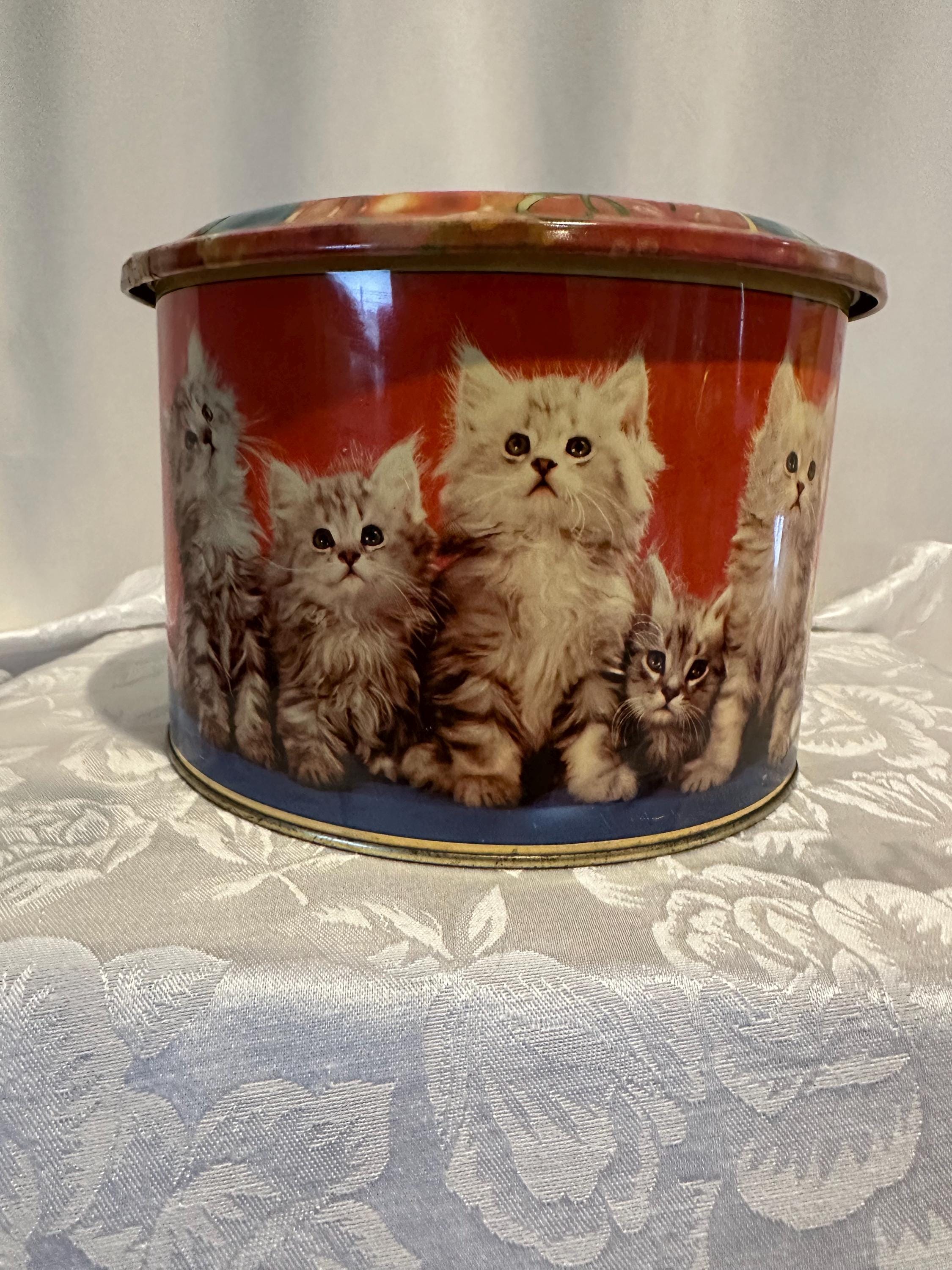 Vintage Lithograph Tin Kittens - Etsy