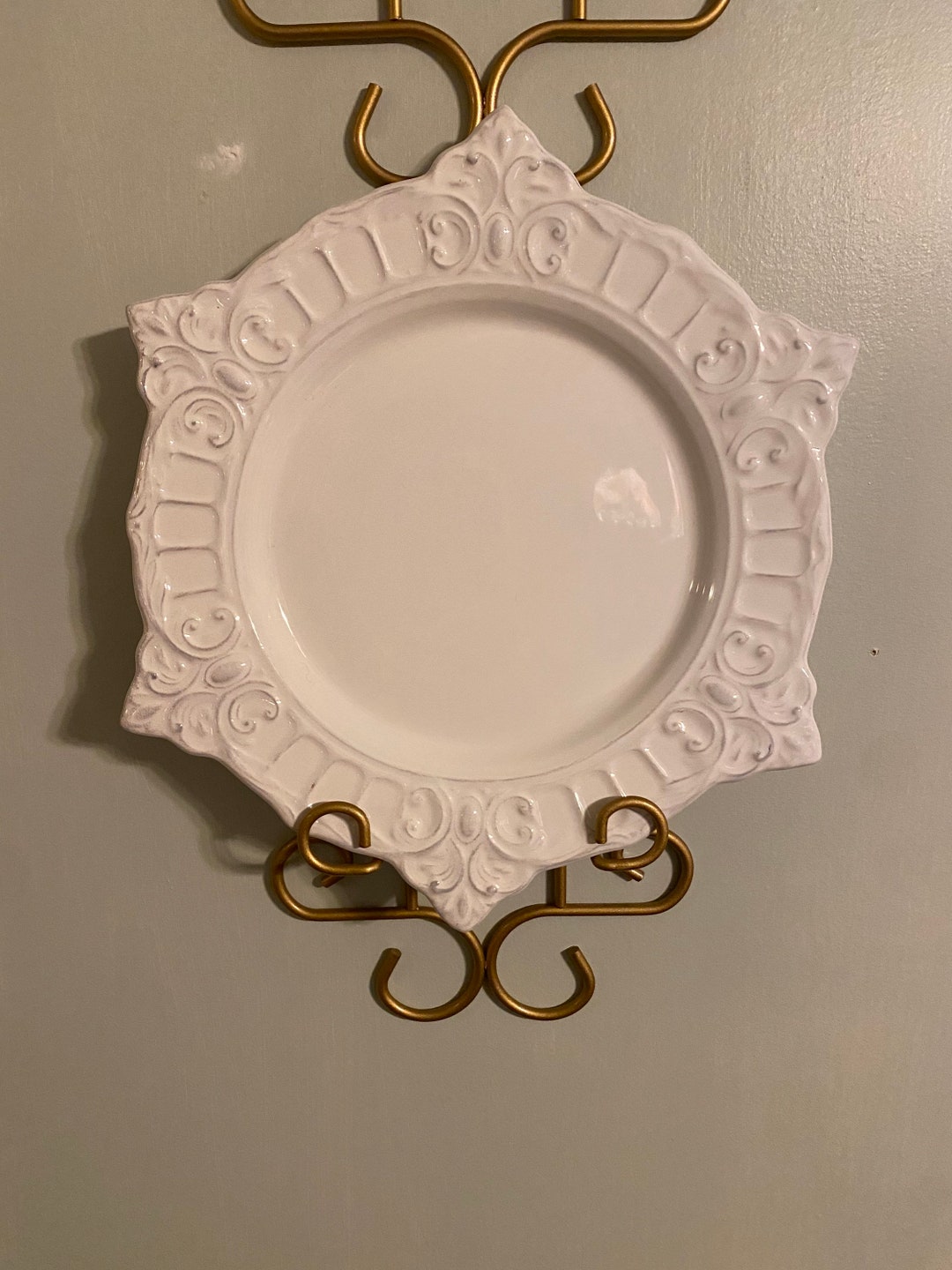 Matceramica Venice White Service Plate Charger Dinner 13.75” Portugal ...