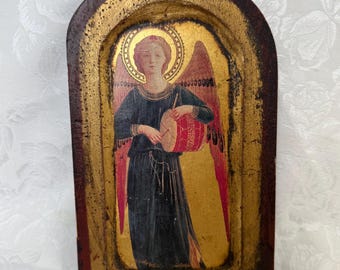 Pier One Italienisches Vergoldetes Holz 1433 Fra Angelicos Tabernakel Engelstrommel