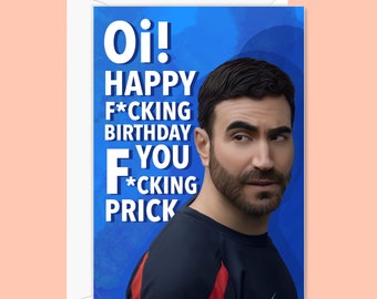 Funny Brett Goldstein birthday card - Roy Kent birthday card