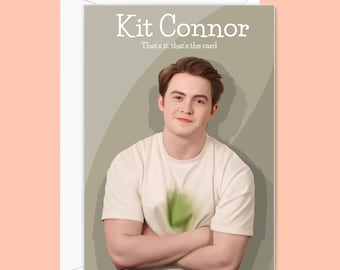 Kit Connor greetings card - 2 variations - Kit Connor fans
