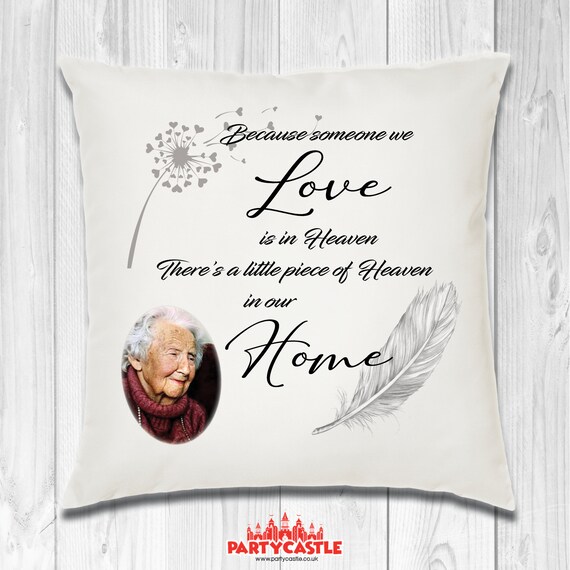 Personalised Memorial Memory Photo Cushion Cover Loved One Etsy