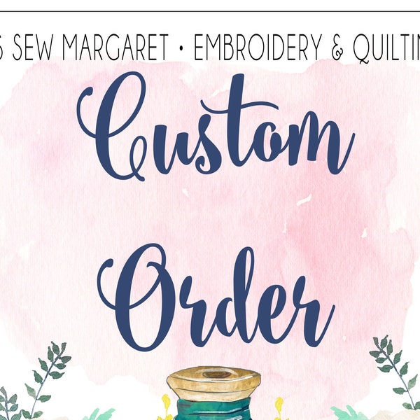 Custom Machine Embroidery Quilt Label Request