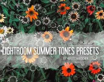 5 Lightroom Mobile Presets for Bloggers, Photographers and Instagram SUMMER TONES