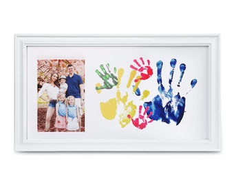 Customizable Baby Handprint Footprint Keepsake With Large Size