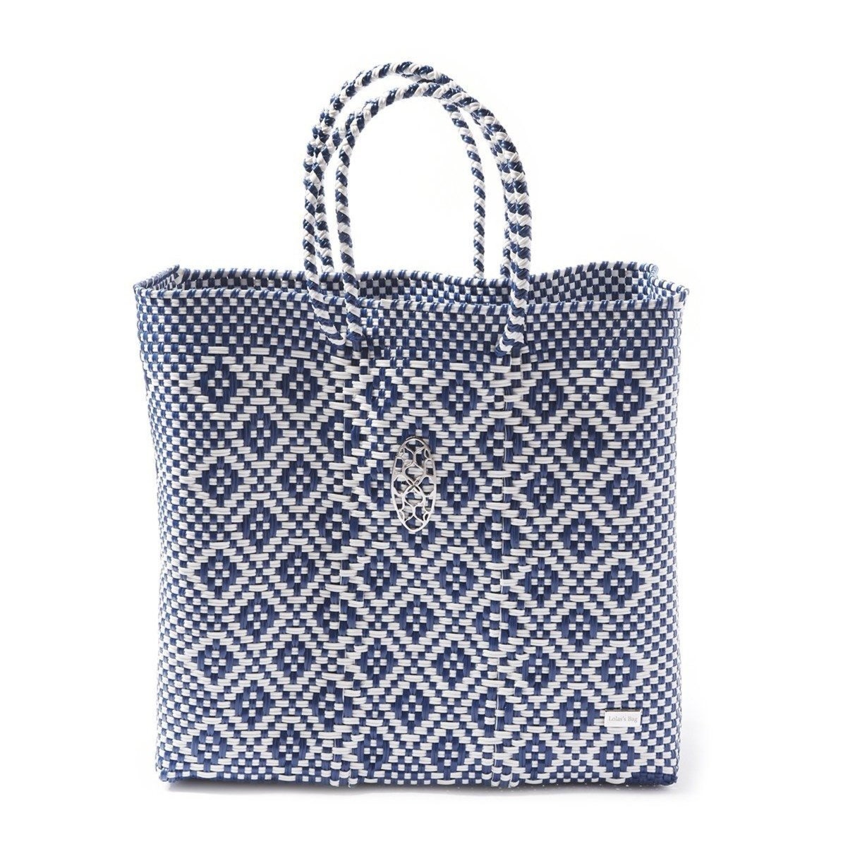 Handmade Mexican Oaxaca Bag in Aztec Blue in Medium | Etsy