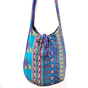 Upcycled SARI TASCHE | Umweltfreundlich und nachhaltig | Hippie Boho wiederverwendbare Tasche | Upcycled Sari Lebensmittel, Uni, Markttasche