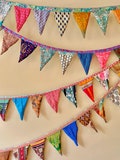 Recycled Sari Bunting - Colorful Flags - Handmade Garden Garland - Sari Material Wedding Bunting - Saree Fabric Garlands - Home Décor product logo