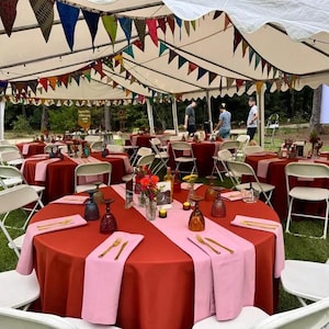 Recycled Sari Bunting - Colorful Flags - Handmade Garden Garland - Wedding Banner - Saree Garlands - Home Décor image 9