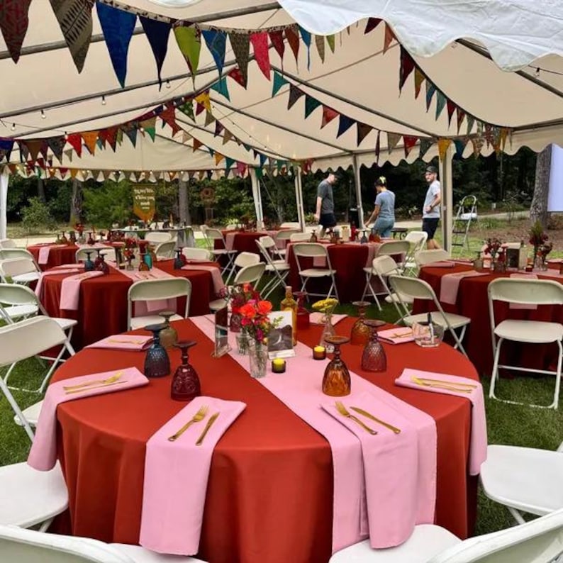 Recycled Sari Bunting - Colorful Flags - Handmade Garden Garland - Wedding Banner - Saree Garlands - Home Décor image 9