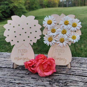 Personalized Picked for Mommy Flower Holder l Mother's Day Gift