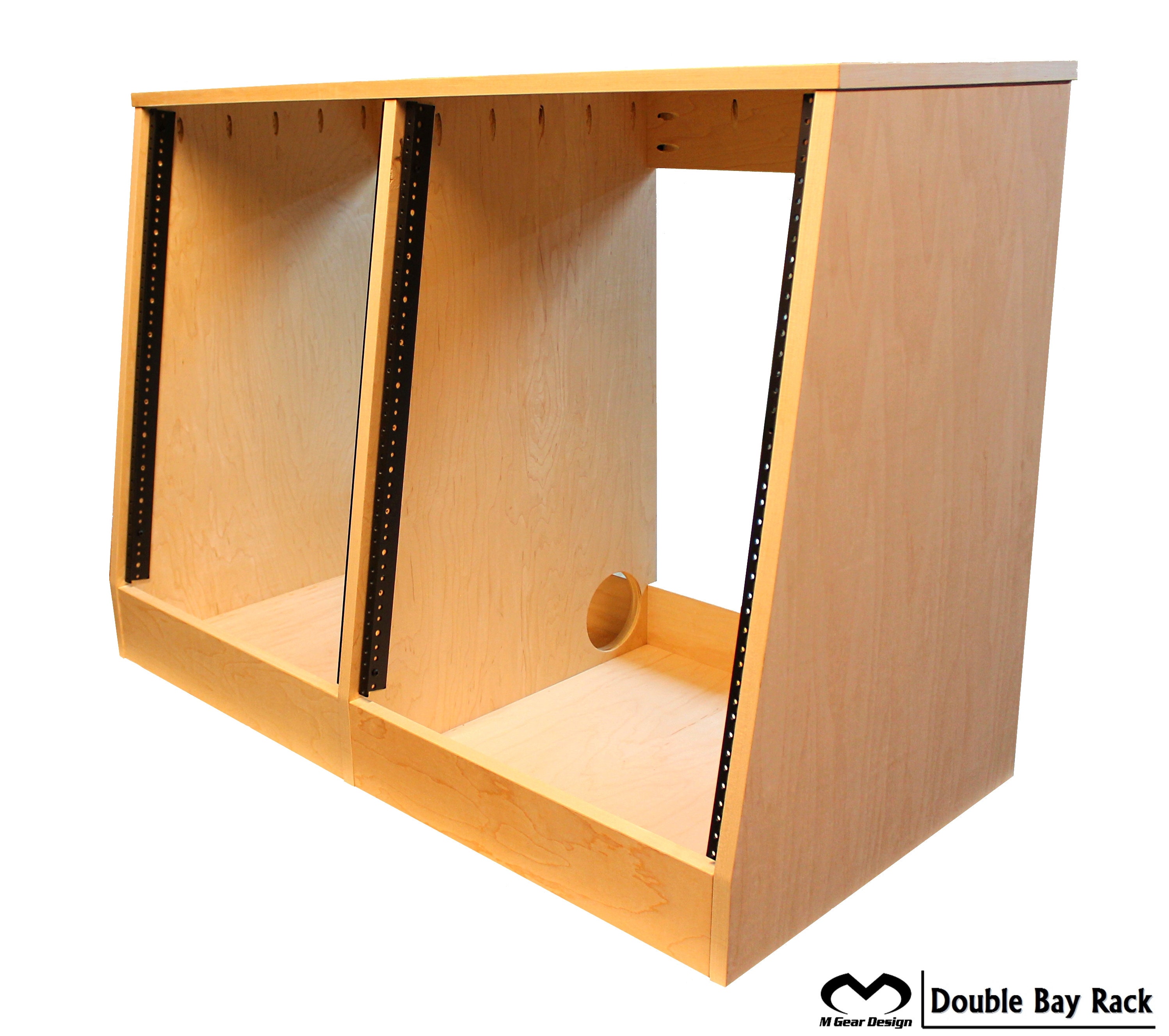Recording Studio Audio Equipment Rack - 14u Angled Front