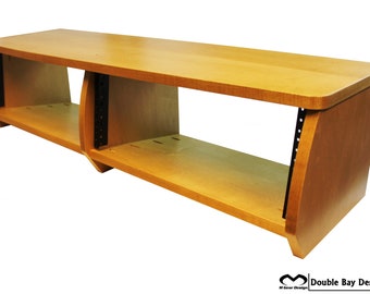 Recording Studio Audio Equipment Desktop Double Bay Rack - 8u