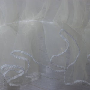 White Wedding cotton embroidered kimono dress with ruffles, bridal dress, cocktail dress,evening dress image 7