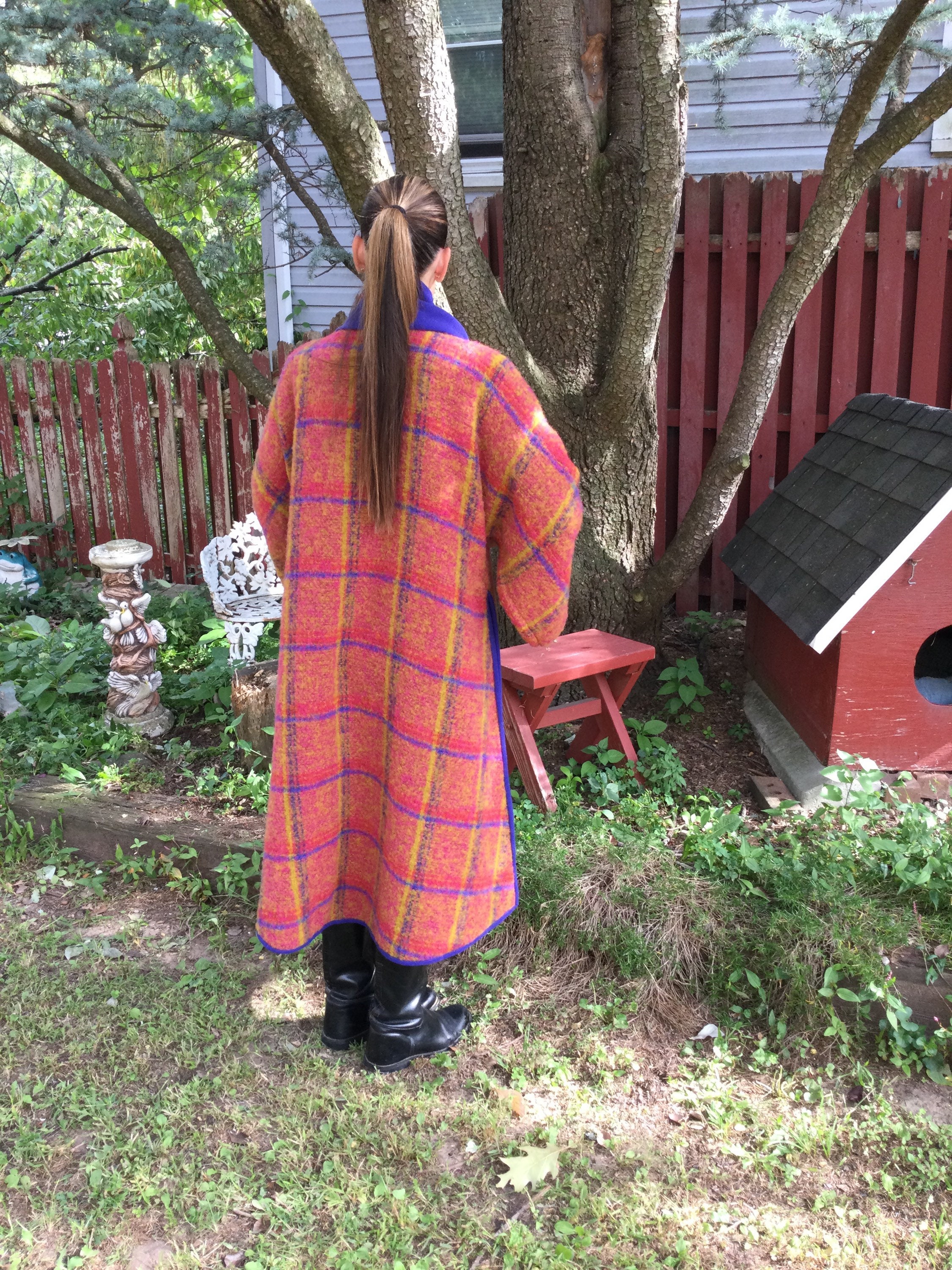 【INCHANT ME】[handmade/wool90%] Mohair Hidden Long Coat Hand Knit Long Mohair Cardigan, Mohair Coat, Boho Sweater