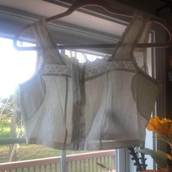 White Antique Edwardian Brassiere