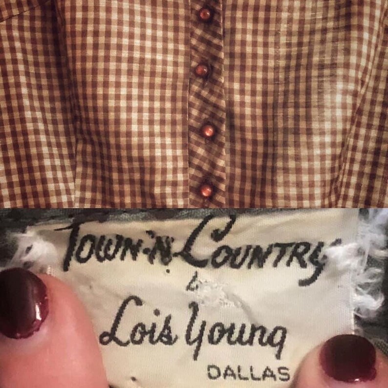 1950s Day Dress by Town-n-Country Lois Young Dallas