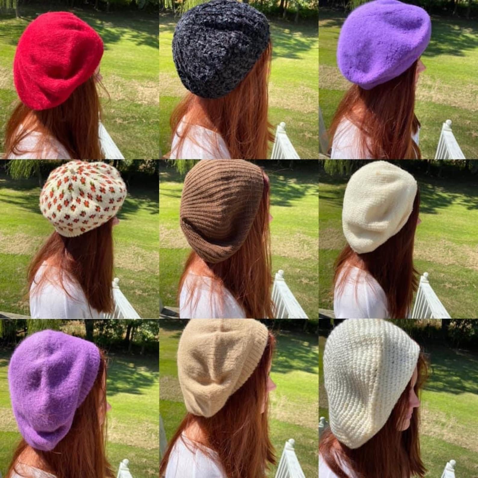 Assorted Vintage Knitted Berets 25.00 Each Etsy