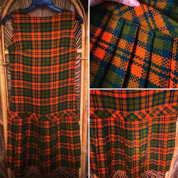 1960s Wool Knit Mod Mini Dress