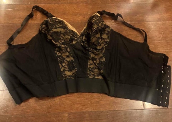 1950s Gossard Longline Bra with Union Label, 34B