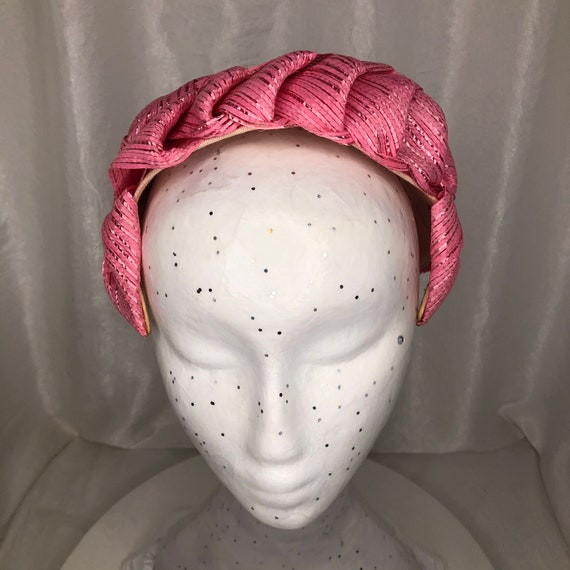 Pink Vintage Headband/Fascinator