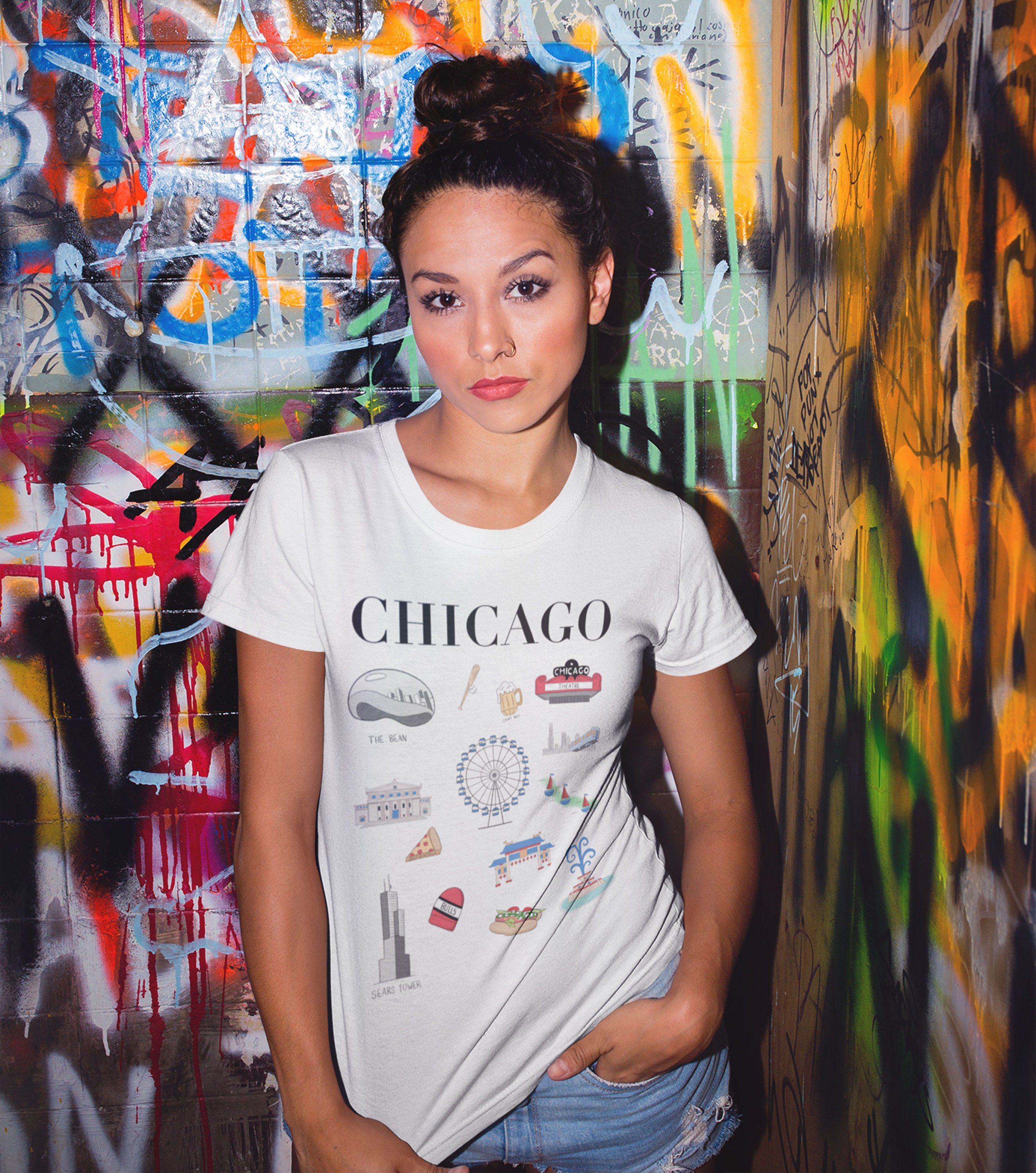 Doodle Flag Cool T-Shirt