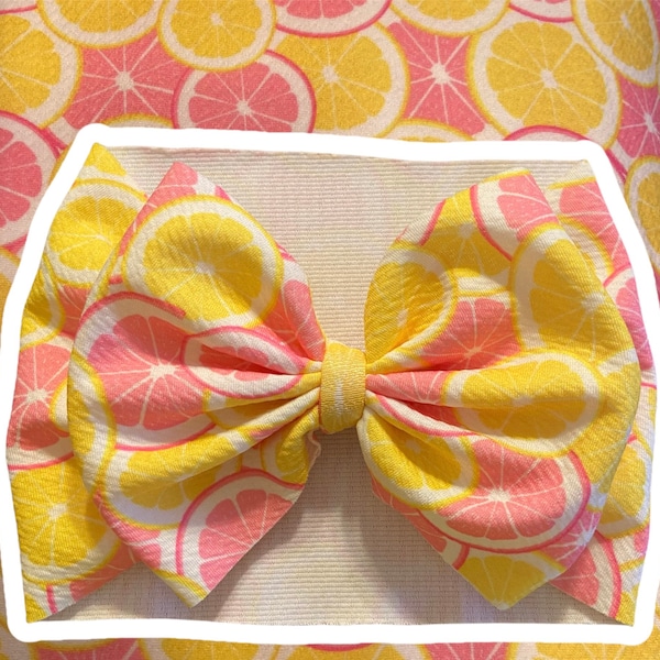 Pink Lemonade Bow, lemons, lemonade: BUMMIE