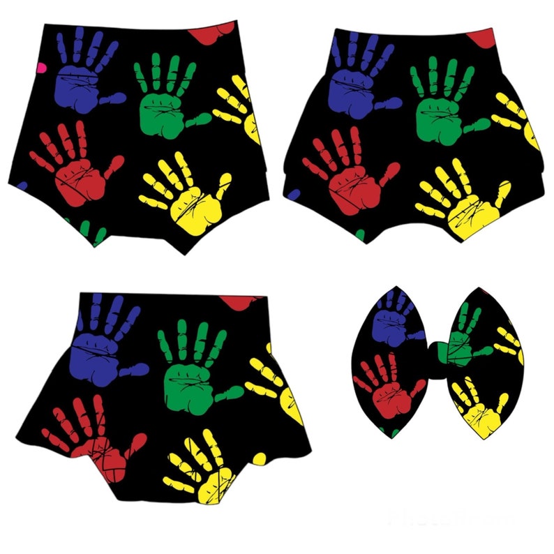 Colorful Childrens Hands image 1