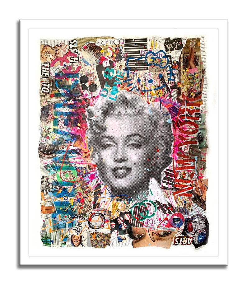 Signed COA New York Marilyn Limited Edition Giclee Print on Canvas