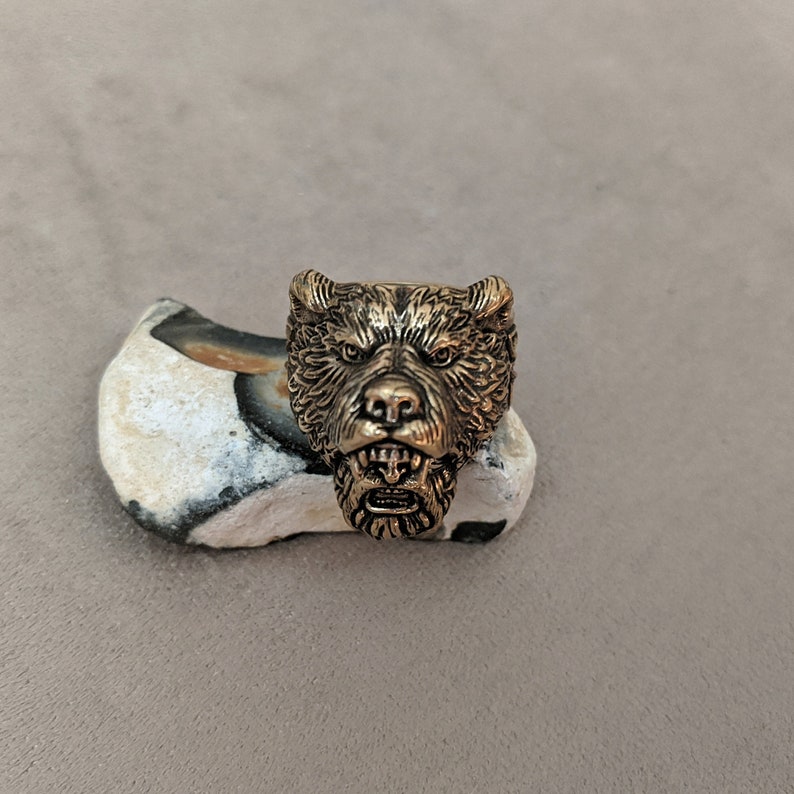 Viking Bear Ring Bronze ring Berserker