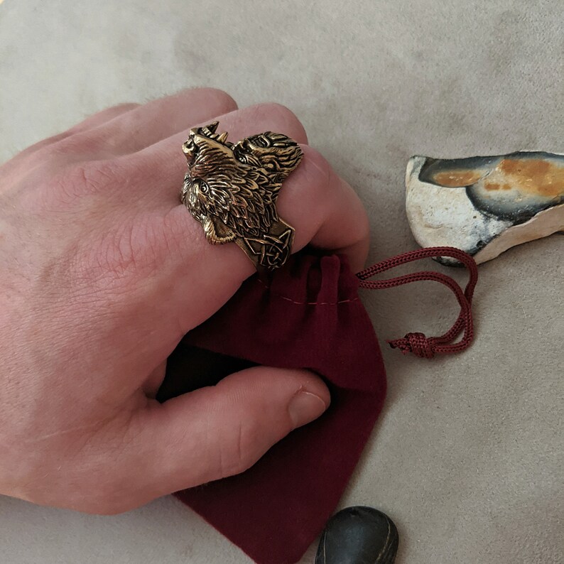 Viking Bear Ring Bronze ring Berserker
